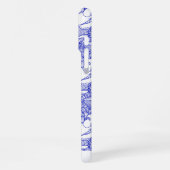 Aangepaste Blauwe En Witte Bultrugwalvis iPhone Hoesje (Linkerkant)