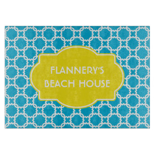 Aangepaste blauwe en witte snijkaart snijplank