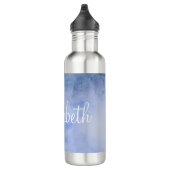 Aangepaste blauwe en witte Waterverf Waterfles (Rechts)