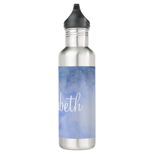 Aangepaste blauwe en witte Waterverf Waterfles (Rechts)
