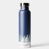 Aangepaste blauwe en witte winter waterfles (Rechts)