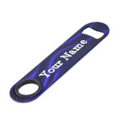 Aangepaste blauwe flesopening speed flessenopener (Voorkant Gekanteld)