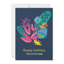 aangepaste blauwe floremanje moderne, mooie verjaa