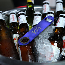 Aangepaste blauwe Folie flesopening