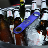 Aangepaste blauwe Folie flesopening Speed Flessenopener