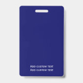 aangepaste blauwe foto werknemer badge ID qr code (Achterkant)