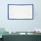 Aangepaste blauwe frame witte event banner (Beurs)