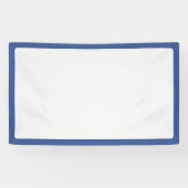 Aangepaste blauwe frame witte event banner (Horizontaal)