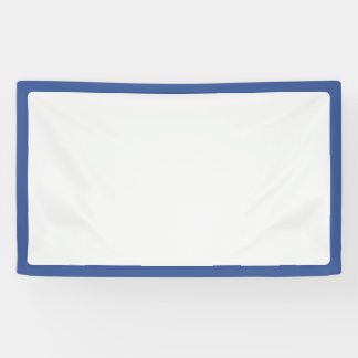 Aangepaste blauwe frame witte event banner