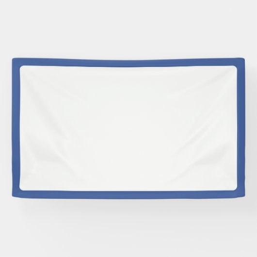 Aangepaste blauwe frame witte event banner (Horizontaal)