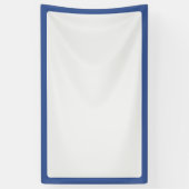 Aangepaste blauwe frame witte event banner (Verticaal)