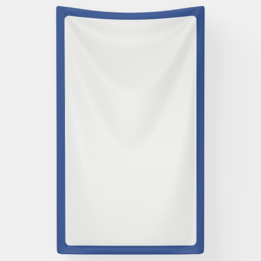 Aangepaste blauwe frame witte event banner (Verticaal)