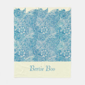 Aangepaste blauwe gekleurde  hond fleece deken (Voorkant)