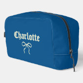 Aangepaste Blauwe Gotische Coquette Toilettas voor Toilettasje (Rechterhoek)