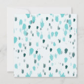 Aangepaste Blauwe, Grijze Splash van Kleur Dank u  Kaart (Achterkant)