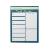 Aangepaste blauwe groene galerijlijst notitieblok (Linkerzijde)