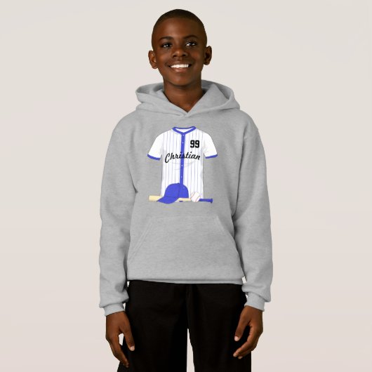 Aangepaste blauwe honkbal (Voorkant volledig)