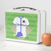 Aangepaste blauwe honkbal (In situ)