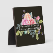 Aangepaste blauwe illustratie foto Tekst toevoegen Fotoplaat (Voorkant)