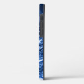 Aangepaste blauwe kerstmousserende boom Case-Mate iPhone case (Achterkant / Links)