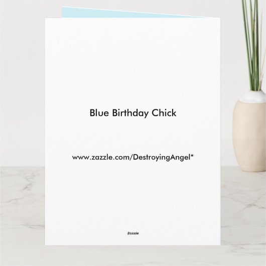 Aangepaste blauwe kieuwtong Kaart (Achterkant)