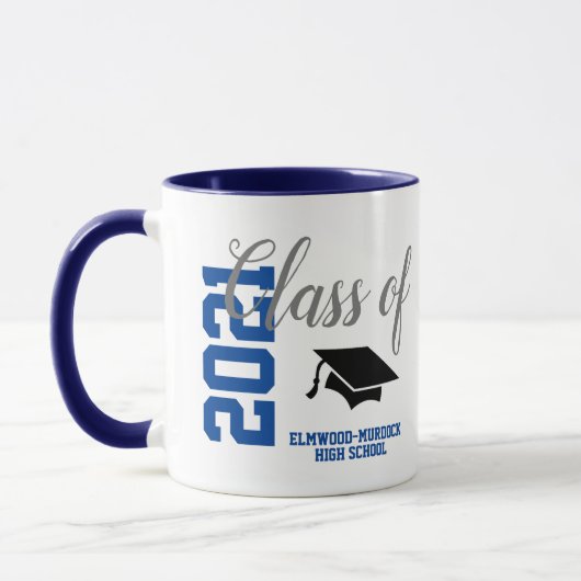 Aangepaste blauwe klasse van de Gifts School van 2 Mok (Links)