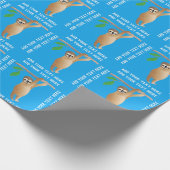 Aangepaste blauwe kleur op maat voor baby-sleuf cadeaupapier (Hoek)