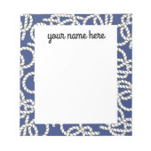 Aangepaste blauwe knoppen Blocnote (Voorkant)