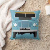 Aangepaste blauwe land Rover Series 3 personaliser Kussen (Deken)