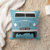 Aangepaste blauwe land Rover Series 3 personaliser Kussen (Deken)