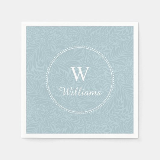 Aangepaste  blauwe larkspurventilator servet (Voorkant)