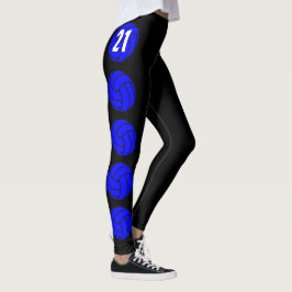 Aangepaste blauwe Leggings voor volleybalcompressi