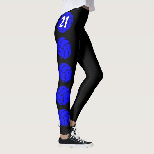 Aangepaste blauwe Leggings voor volleybalcompressi (Rechts)