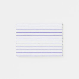 Aangepaste blauwe lijnen notitieboekje voor notebo post-it® notes