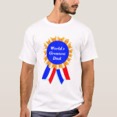 Aangepaste, blauwe lintT - shirts (Voorkant)