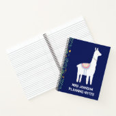 Aangepaste blauwe Llama-lerarenplanning Notitieboek (Binnen)
