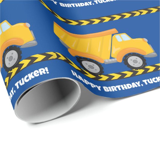 Aangepaste blauwe luiers voor constructiedrong Bir Cadeaupapier (Rol Hoek)