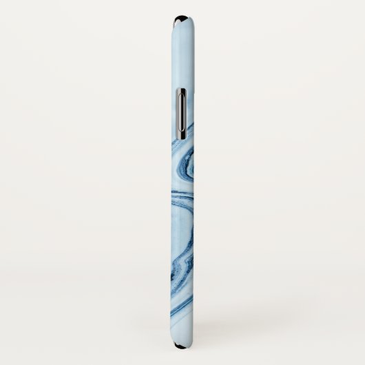 Aangepaste blauwe marmer Case-Mate iPhone case (Achterkant / rechts)