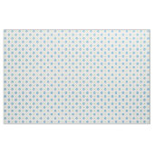 Aangepaste Blauwe Morning Glory Bloemen Polka Dot Stof (Fat Quarter)