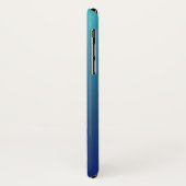 Aangepaste blauwe ombre gradiënt Case-Mate iPhone case (Achterkant/links)