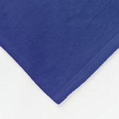 Aangepaste blauwe ombre gradiënt fleece deken (Hoek)