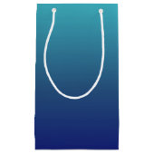 Aangepaste blauwe ombre gradiënt klein cadeauzakje (Voorkant)
