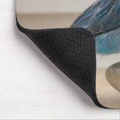 Aangepaste Blauwe Parrotlet Bird Muismat (Hoek)