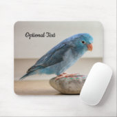 Aangepaste Blauwe Parrotlet Bird Muismat (Met muis)