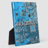 Aangepaste Blauwe PCB-printplaat voor IT-professio Fotoplaat (Zijkant)