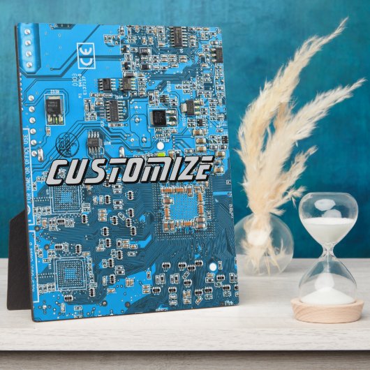 Aangepaste Blauwe PCB-printplaat voor IT-professio Fotoplaat (Zijkant)