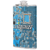 Aangepaste Blauwe PCB-printplaat voor IT-professio Heupfles (Links)