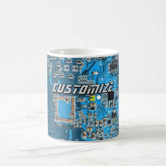 Aangepaste Blauwe PCB-printplaat voor IT-professio Koffiemok (Center)