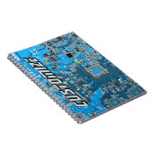 Aangepaste blauwe PCB-printplaat voor IT-professio Notitieboek (Rechterzijde)