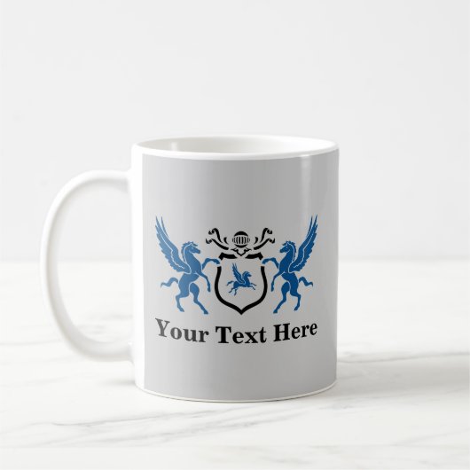 Aangepaste blauwe Pegasus Koffiemok (Links)